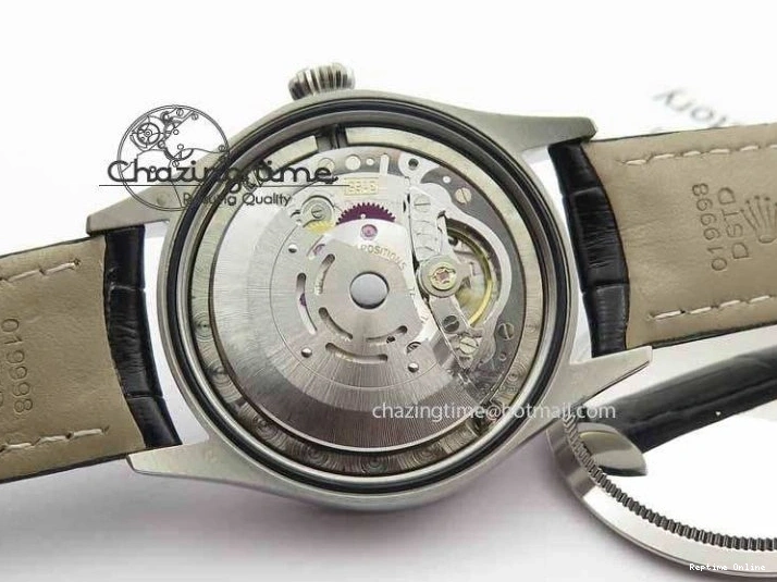 0217 Cellini Date VF Best Edition SS Black Dial Stick Markers On Black Leather Strap A Lightweight 3725